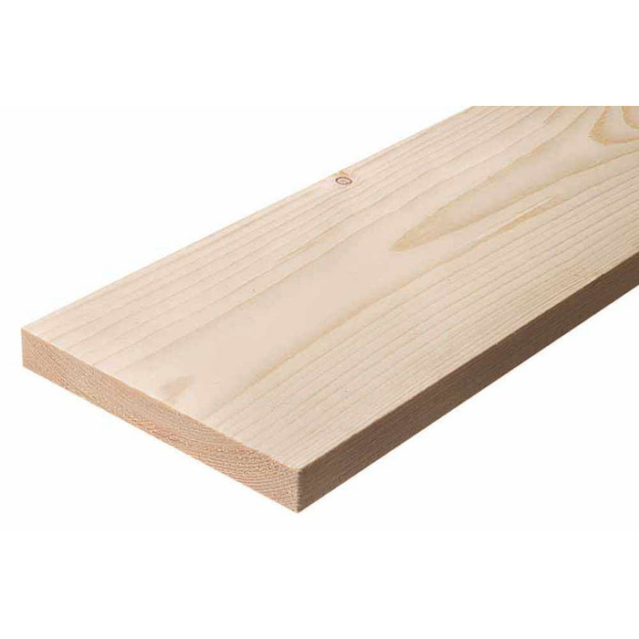 Доска сухая строганная 18х96х6000 сорт АВ
